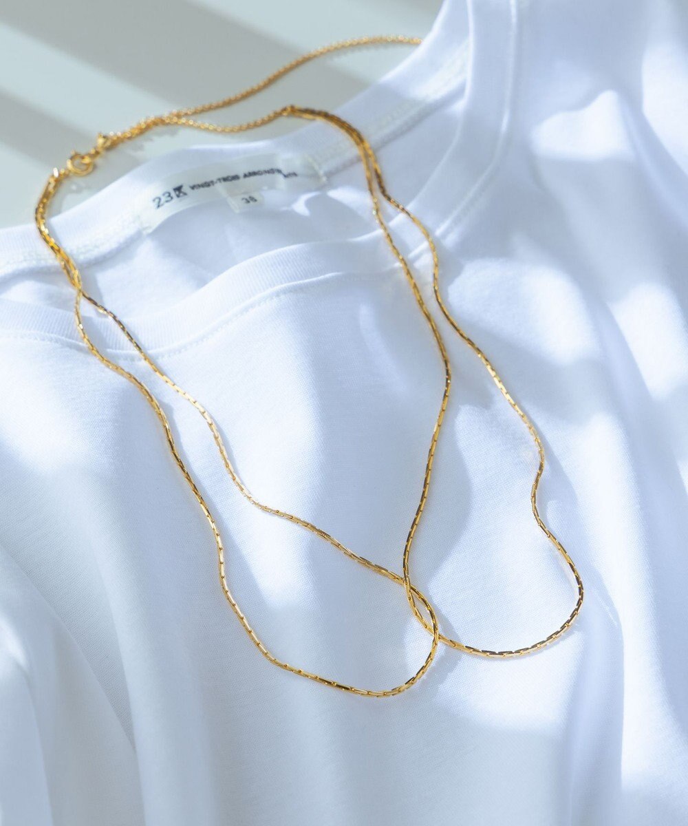 23区 【Oggi10月号掲載】ダブルチェーン ネックレス 