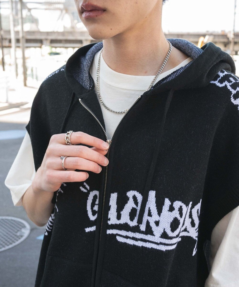 WEGO 【ユニセックス着用ITEM/MLサイズ展開】ジャガードノースリジップパーカー 