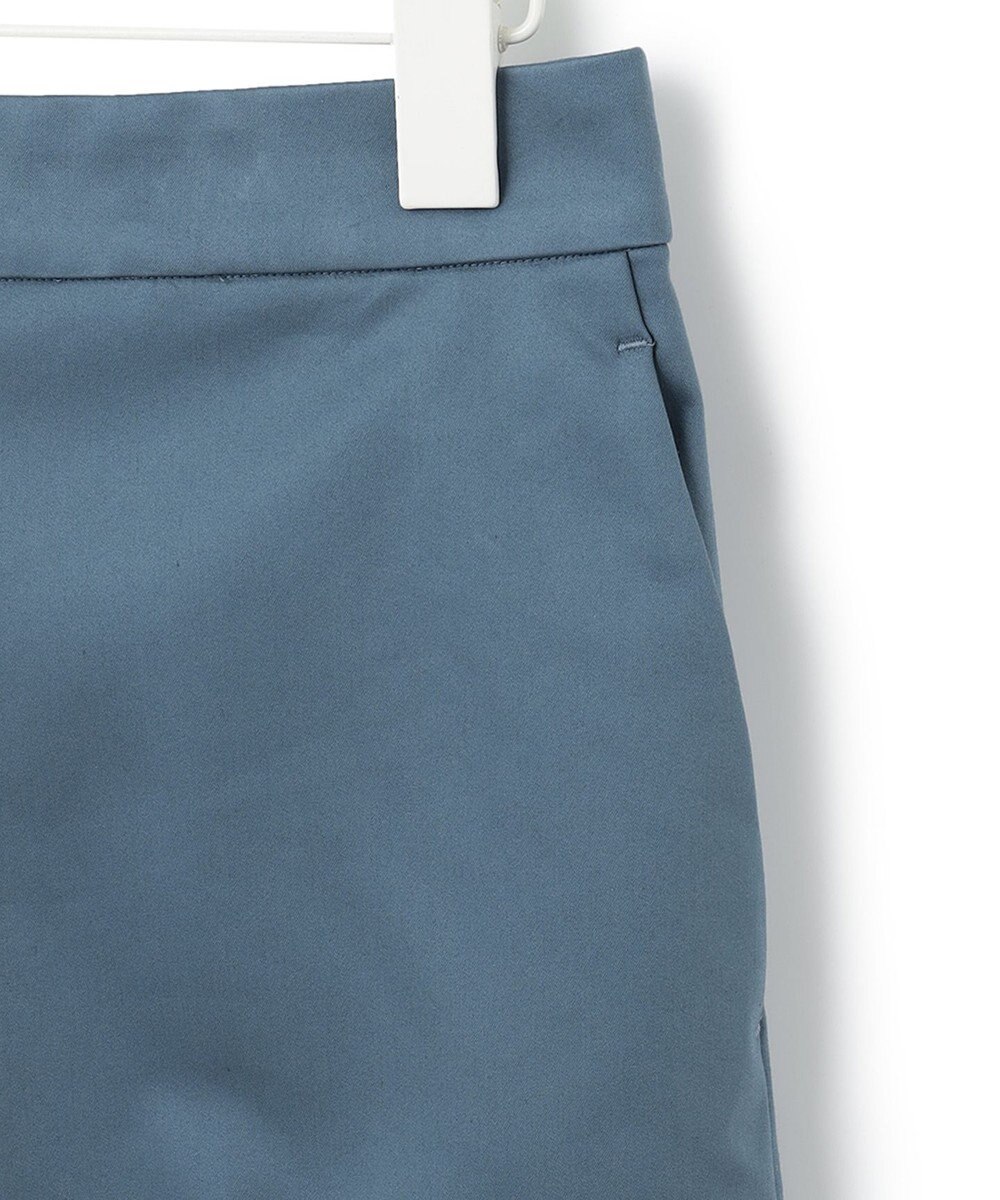 ICB 【洗える】T/Cストレッチサテン ワイドパンツ 