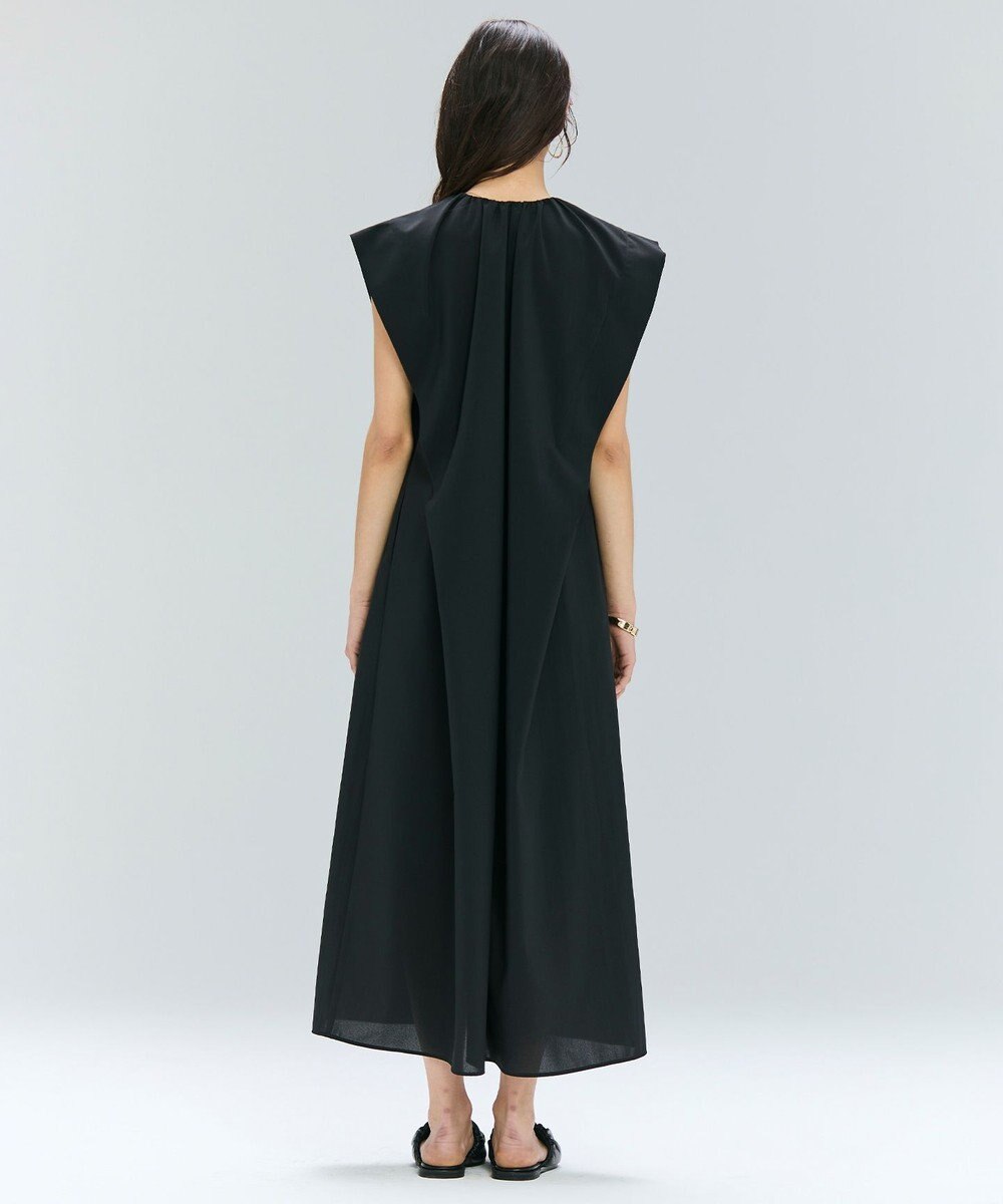 BEIGE， 【洗える/接触冷感/速乾/UVケア対応】BATEAU / フレンチスリーブAラインタックワンピース 