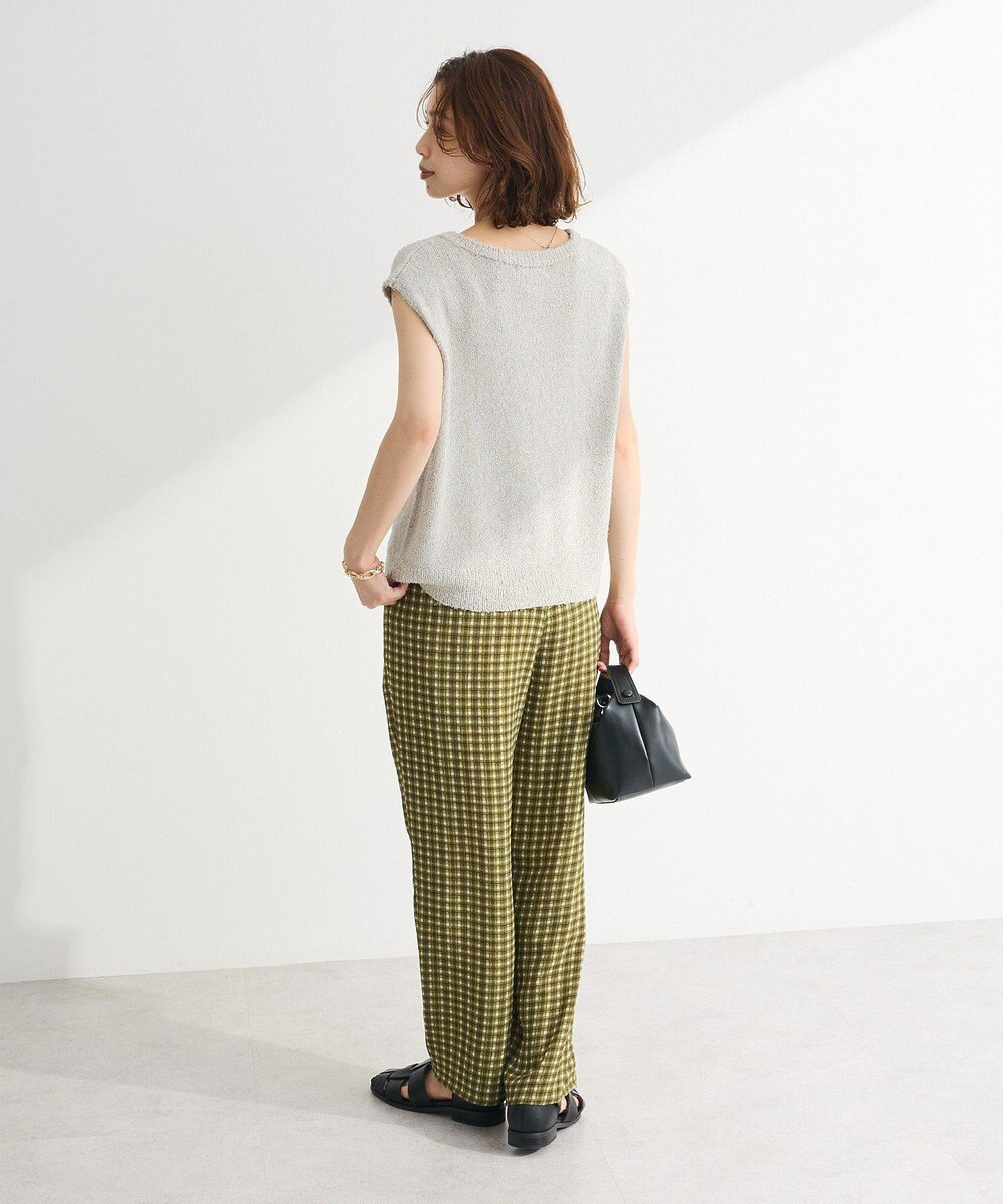 Green Parks ツィード風金釦ニットベスト 