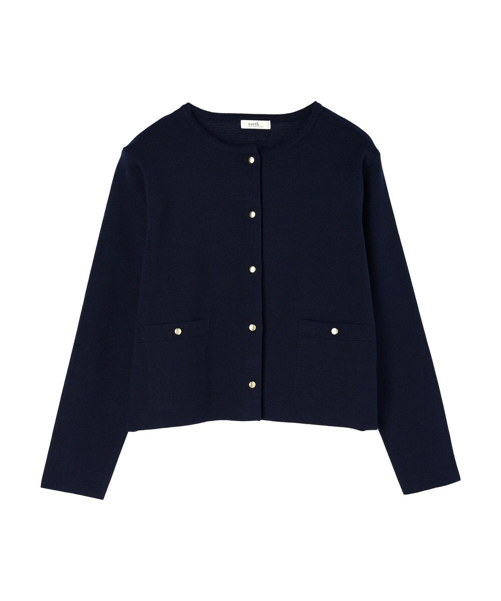 earth music&ecology スポンディッシュポケット付きカーディガン 