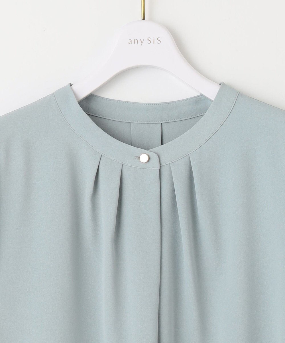 ANY SIS 【AIコラボ】フロントボタンタック ブラウス 