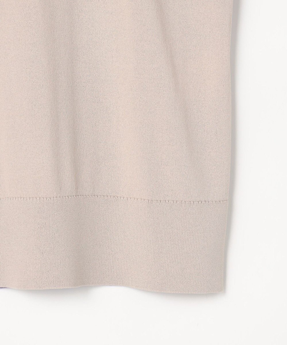 自由区 【大人のバイカラー】ライトクレープストレッチ プルオーバー 