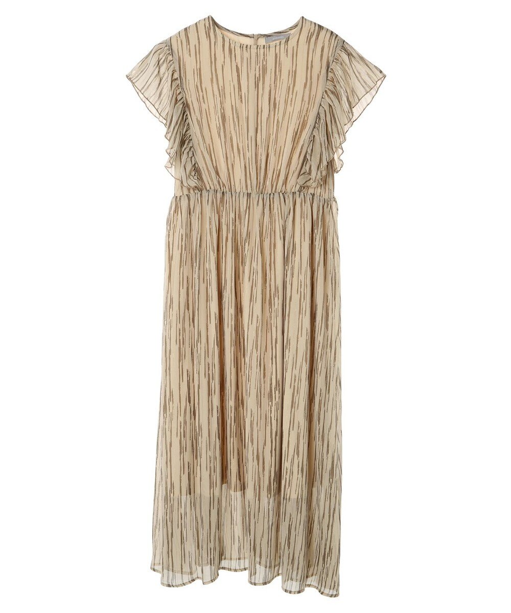 Green Parks ａ．肩フリルプリントワンピース 