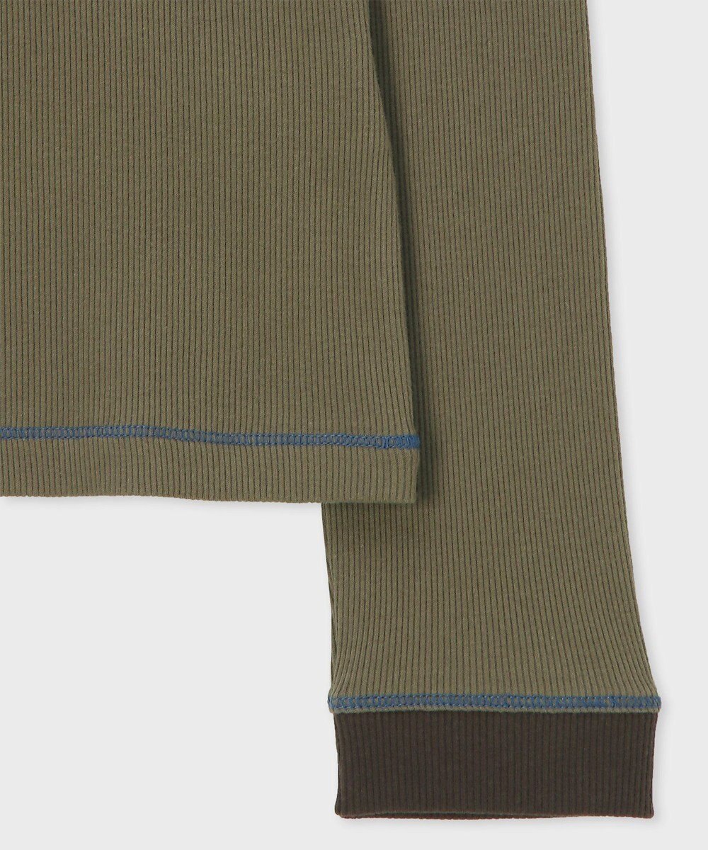 Paul Smith 【洗える】カラーステッチ リブ カットソー 