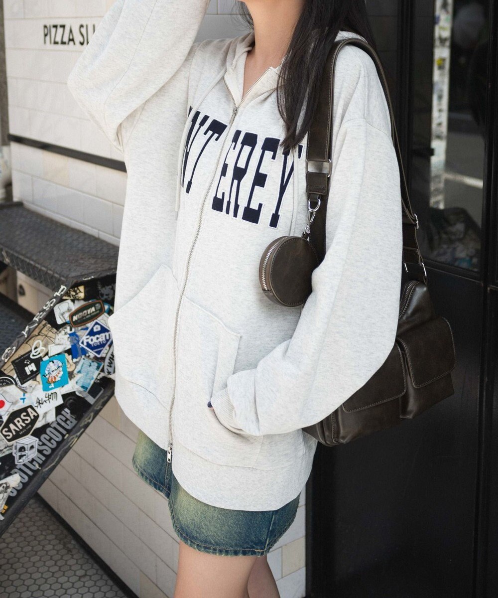 WEGO ロゴWジップビッグパーカー 