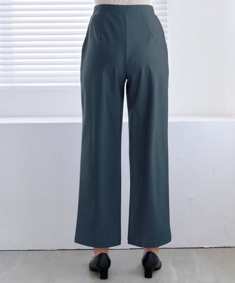 Tiaclasse 【日本製・新色追加・洗える・ストレッチ】エアシルキーワイドパンツ 