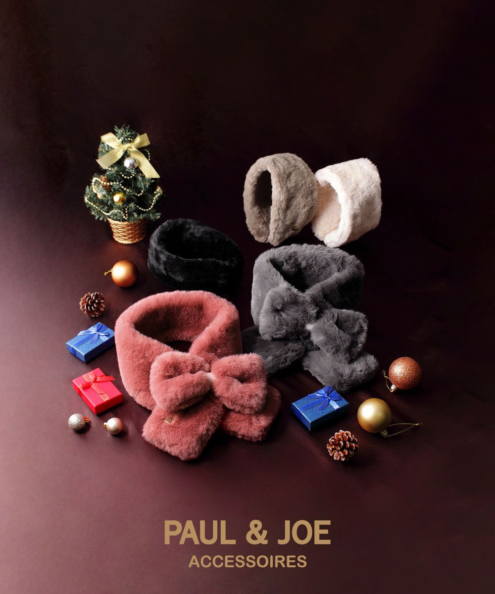 MOONBAT 【新色追加】PAUL & JOE ACCESSOIRES フェイクファーリボンマフラー 