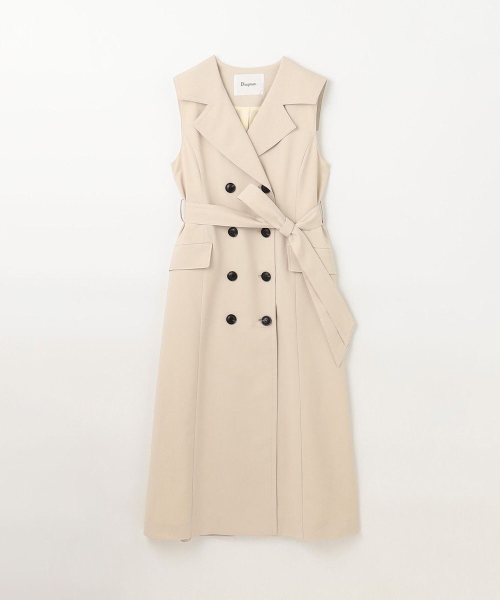 GRACE CONTINENTAL バックプリーツトレンチワンピース 