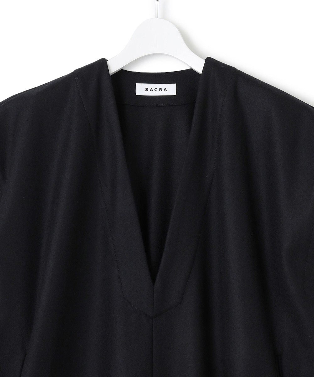 23区 【SACRA】ハイカウントメルトン ワンピース 