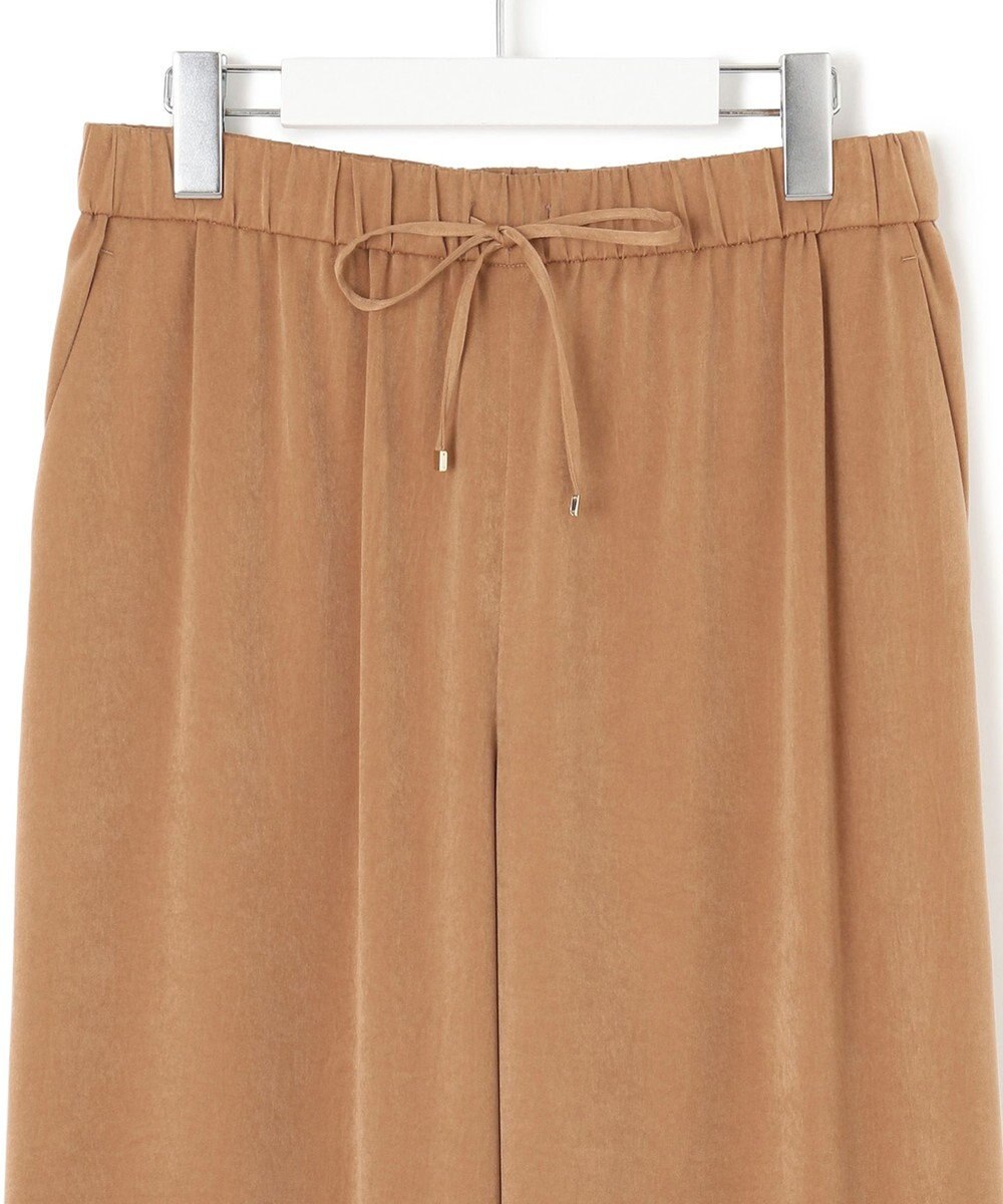 23区 L 【見上愛さん着用/Oggi10月号掲載/洗える】スエーディーサテン ワイド パンツ 