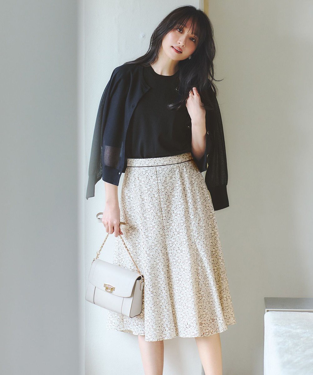 ANY SIS S 【接触冷感 ・UVケア】シアースリーブ ニット 