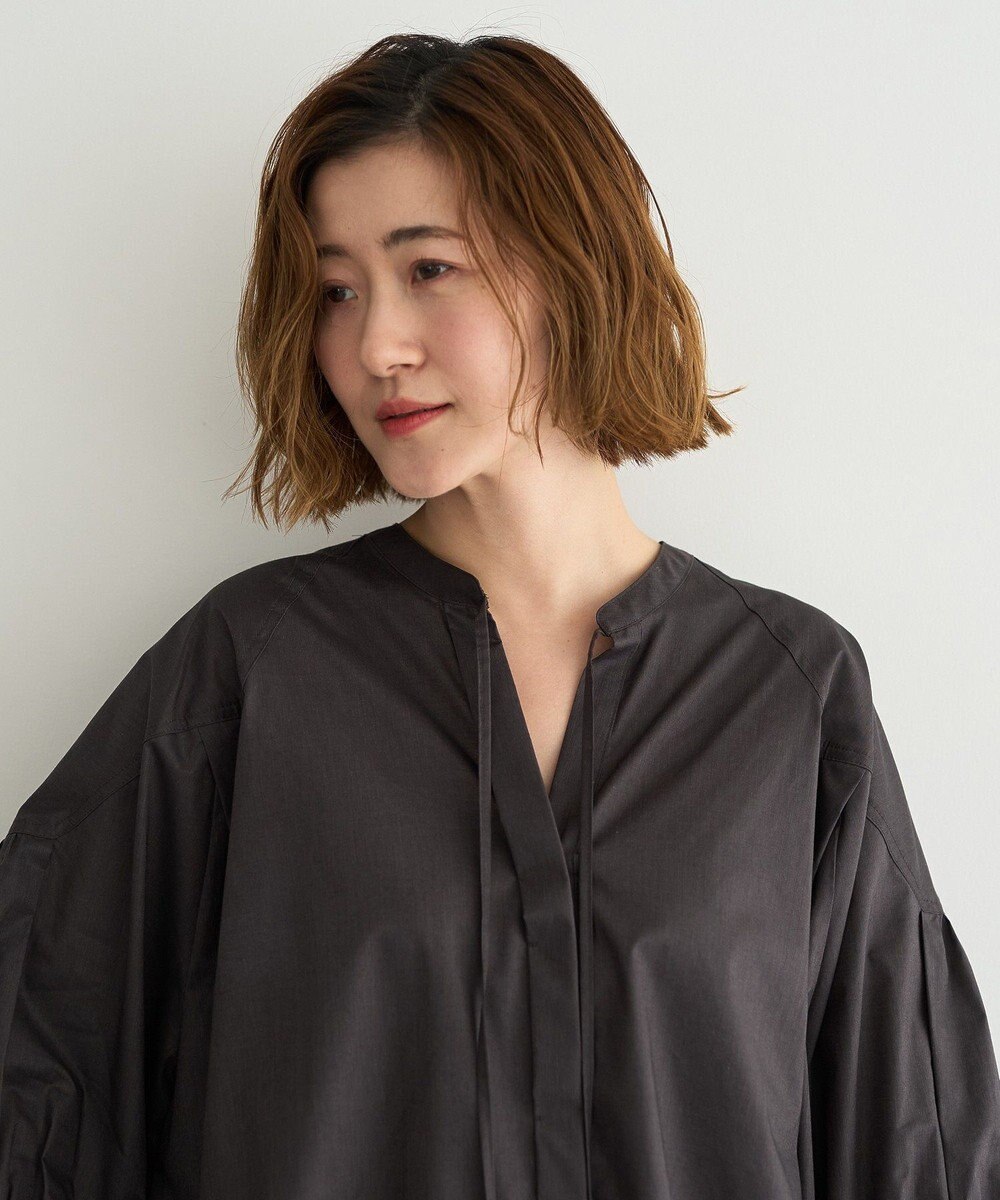 YECCA VECCA 【ORGABITS】5分袖スキッパーシャツ 