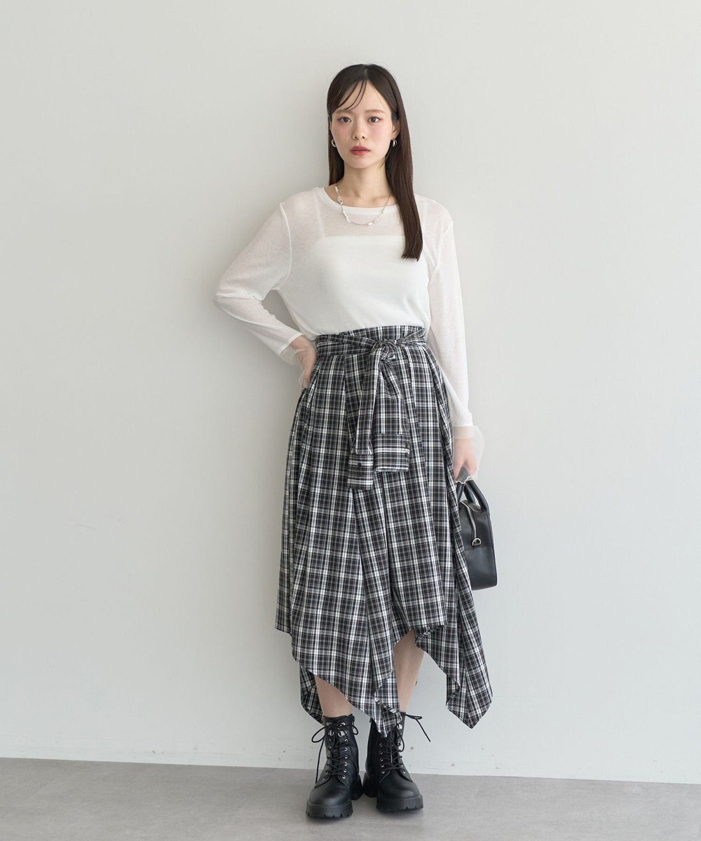 earth music&ecology シアースリーブプルオーバー 