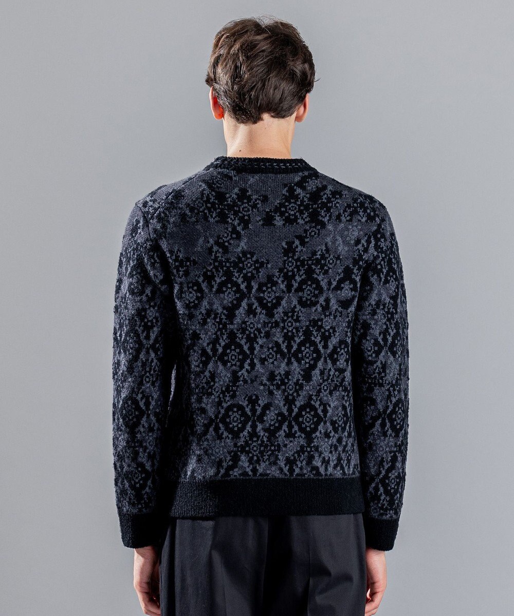 JOSEPH HOMME オーナメントブークレ　クルーネックニット 