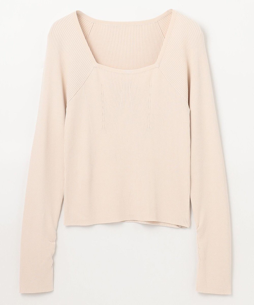 GRACE CONTINENTAL リブスクエアニットトップ 