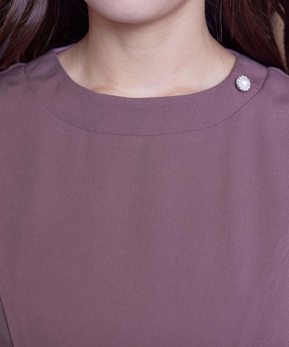 Tiaclasse 【ダブルストレッチ・洗える】フレアワンピース 