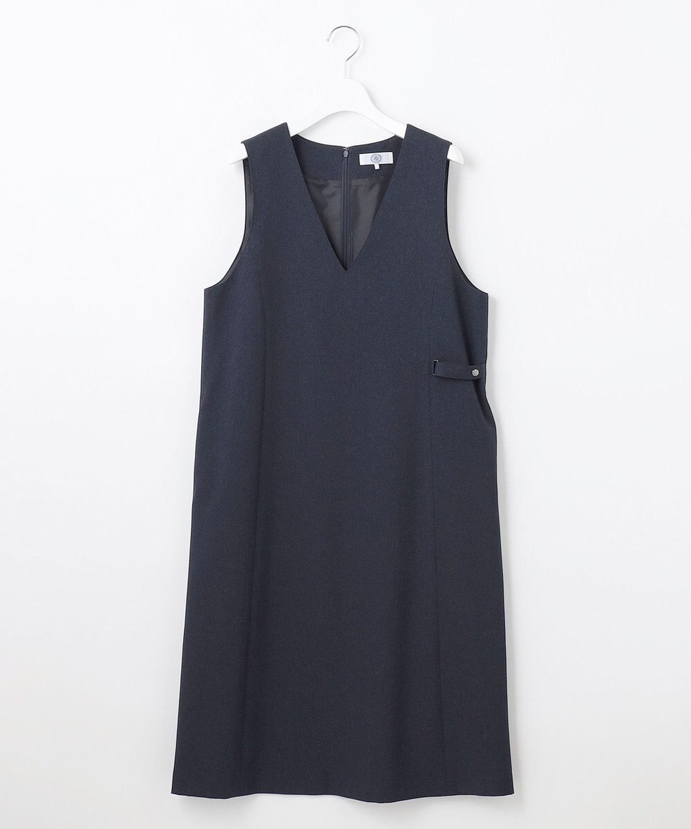 J.PRESS LADIES L 【洗える】LANATEC シャークスキン&ヘリンボーン ジャンパースカート 