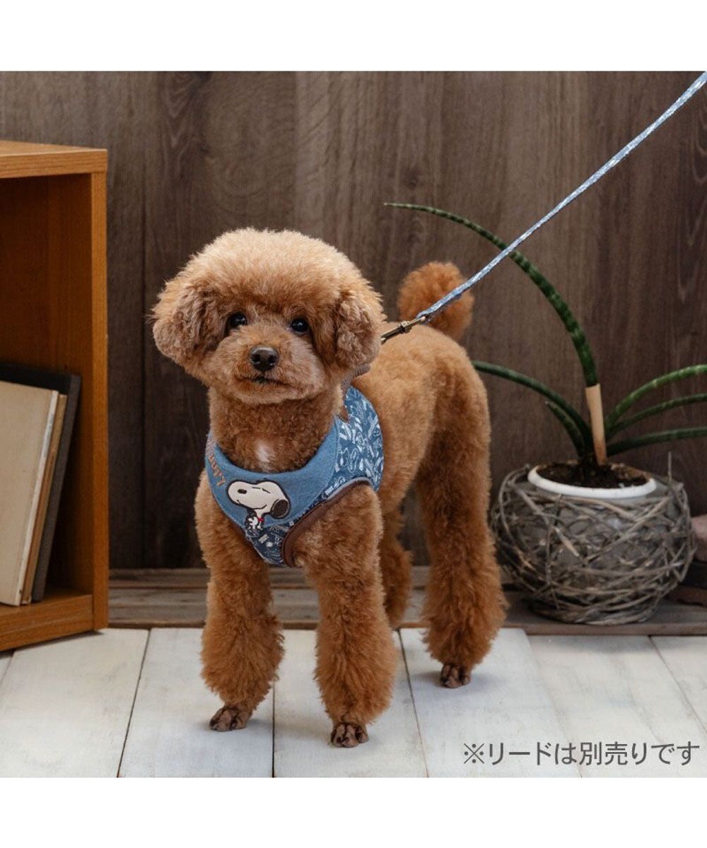 PET PARADISE スヌーピー ベストハーネス 《デニム風》 ＳＳ 小型犬 