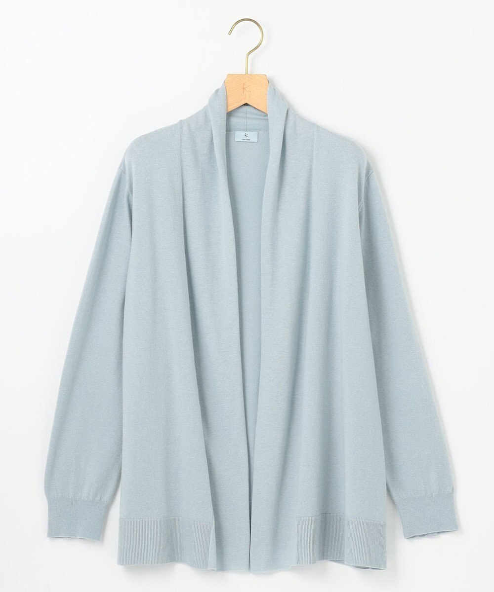 組曲 L 【WEB限定】セミウーステッド ニットカーディガン 