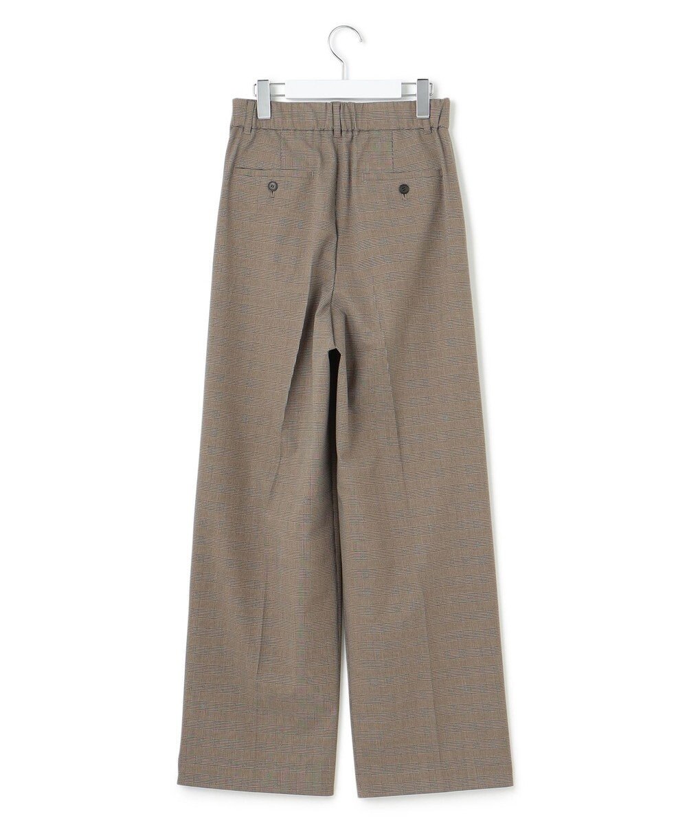 23区 S 【洗える】ドライ2WAYストレッチ チェック ワイドパンツ 