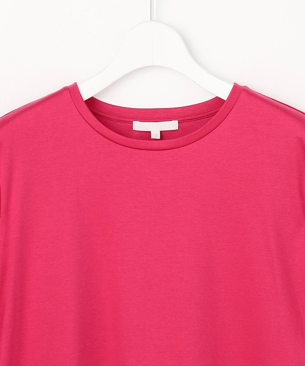 自由区 ナチュラルコットンハイゲージレースドッキング Tシャツ 