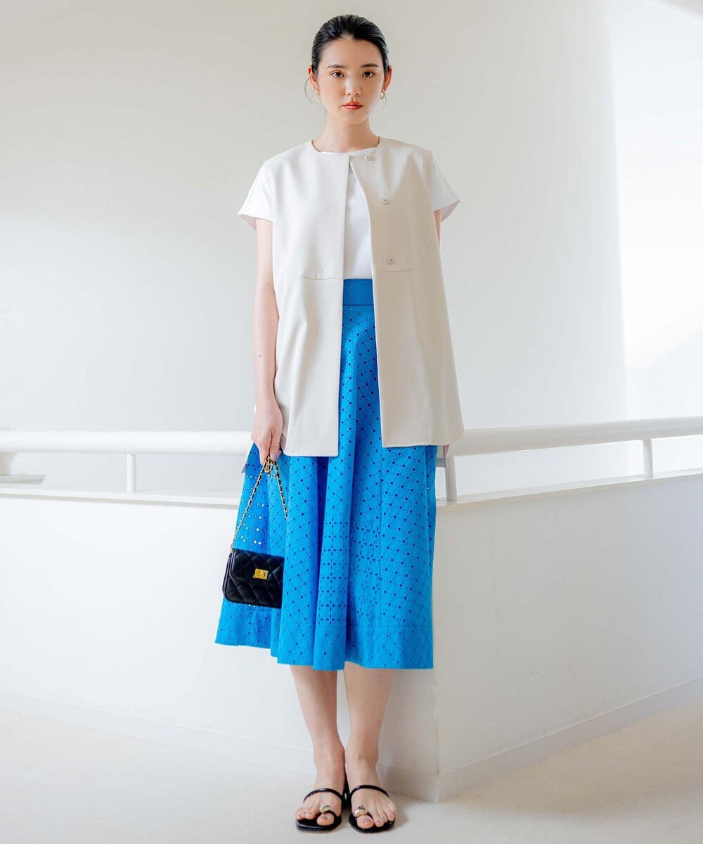 組曲 【洗える】パッチワークレース スカート 