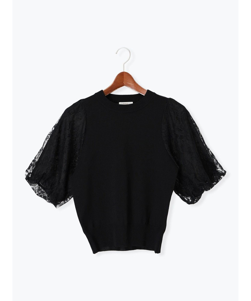 Te chichi レースバルーンスリーブニット 