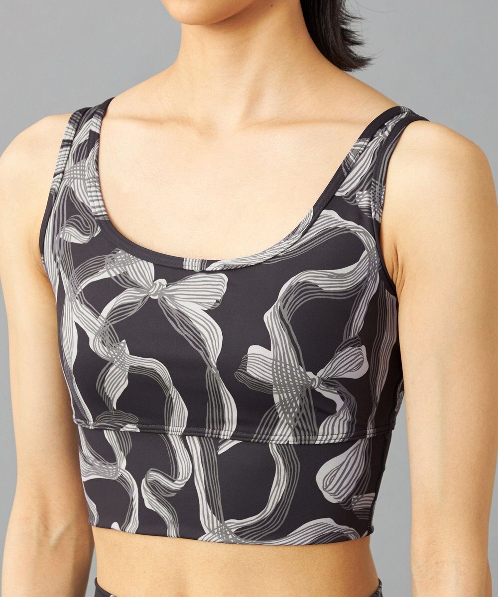 Chacott Chacott BALANCE リボンプリントブラトップ 