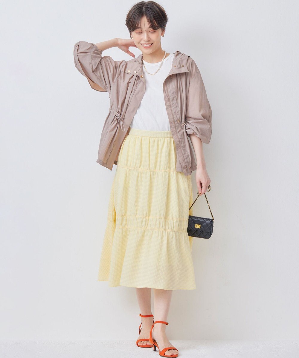 組曲 【撥水・WEB限定】ギャザーフード パッカブルブルゾン 