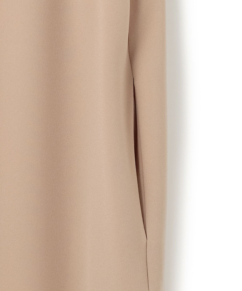 BEIGE， FLEUR / 異素材ネック ロングワンピース 