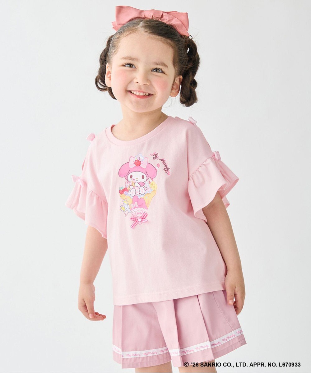 ANY KIDS 【サンリオキャラクターズ×ANY KIDS】ひんやり ファンシーフリル袖Tシャツ 