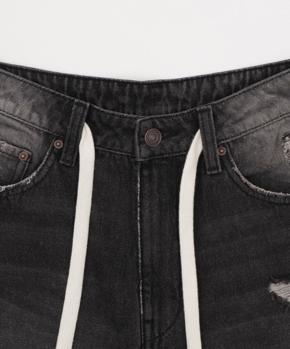 WEGO 【SMサイズ展開】ヴィンテージウォッシュダメージバギーハーフパンツ 