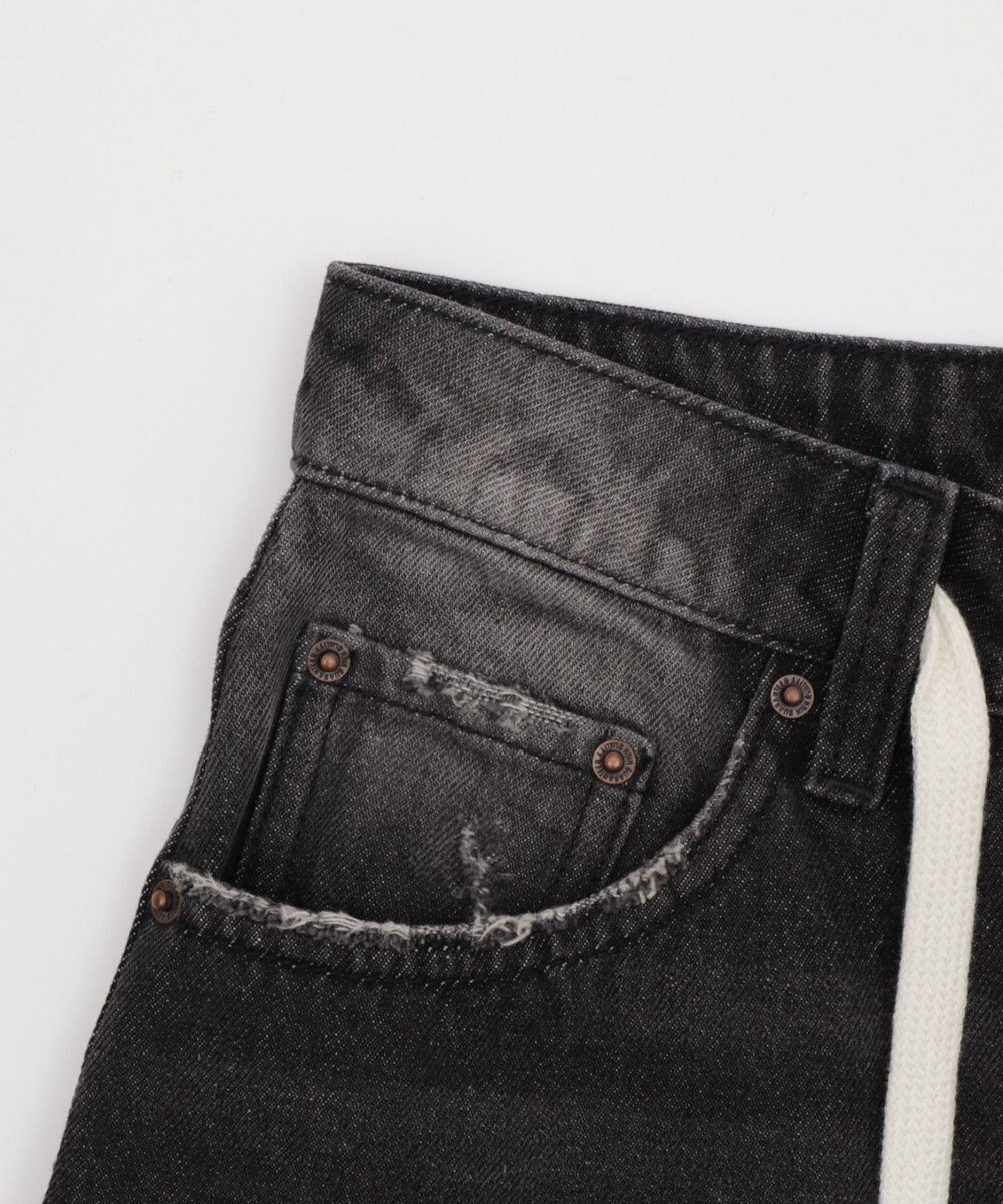 WEGO 【SMサイズ展開】ヴィンテージウォッシュダメージバギーハーフパンツ 