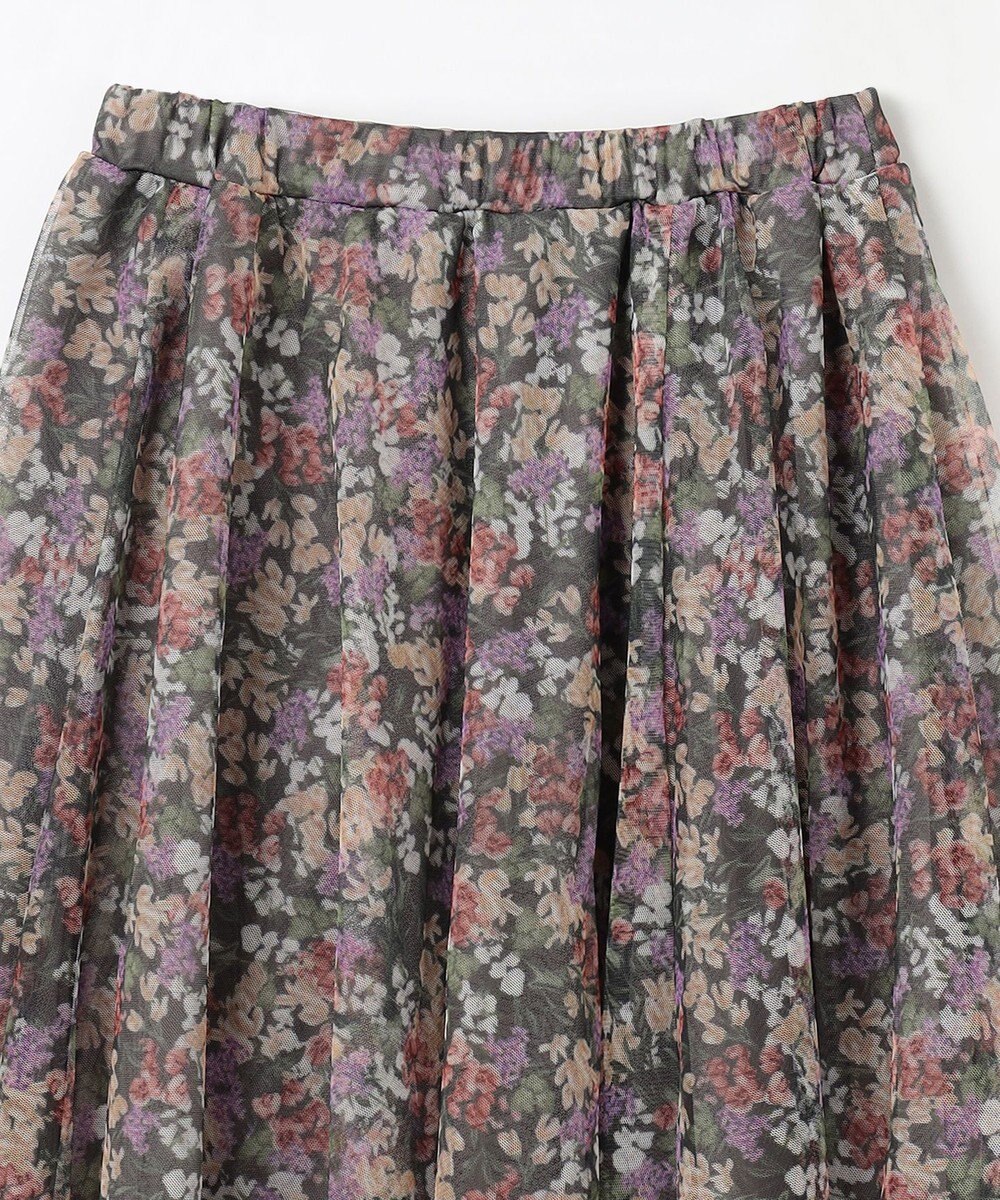 ANY KIDS 花柄 チュール フレア スカート 