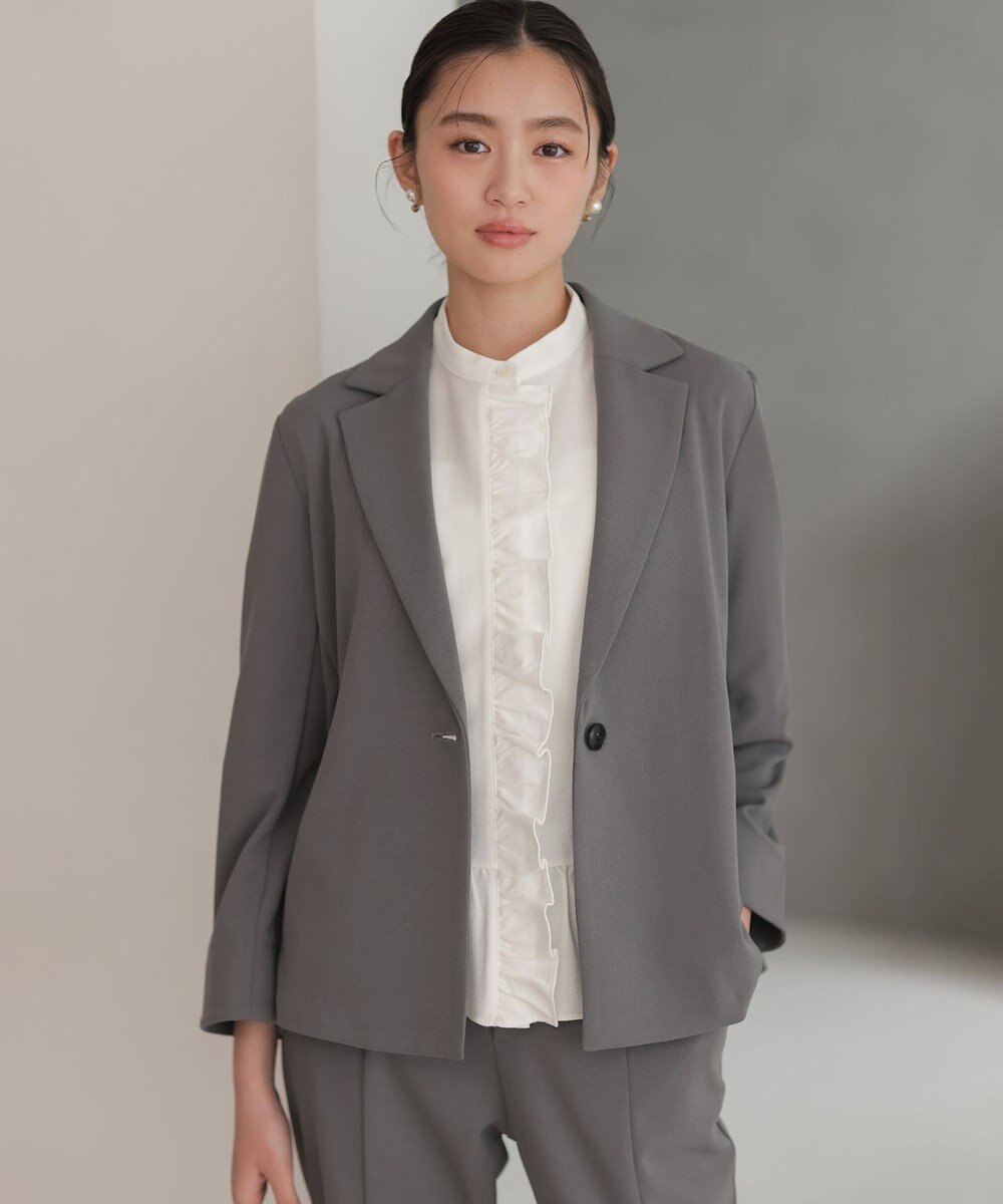 組曲 S 【先行予約・WEB限定】ツイルジャージーフリル カットソー 