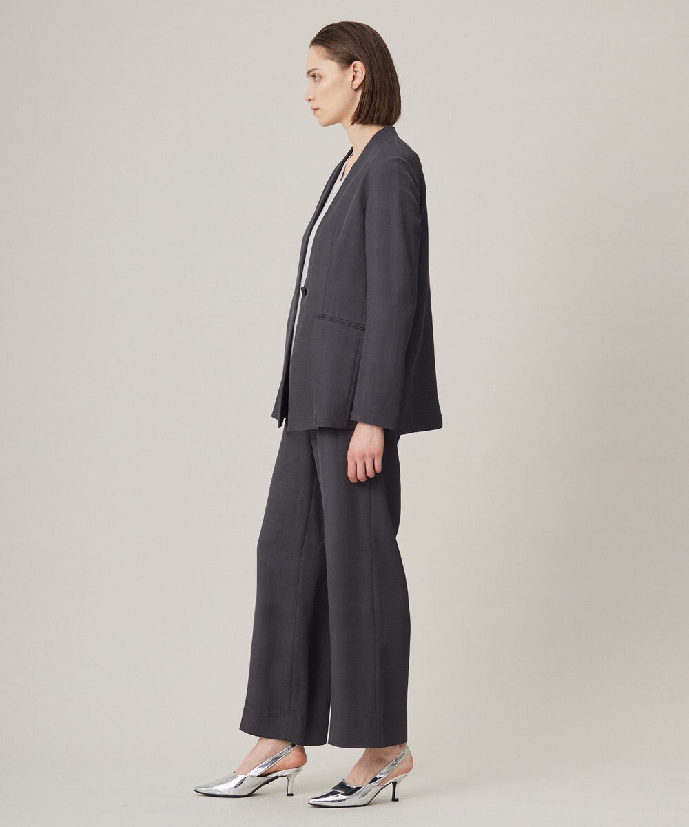 ICB L Vi/Ly/Liツイル  ノーカラージャケット 