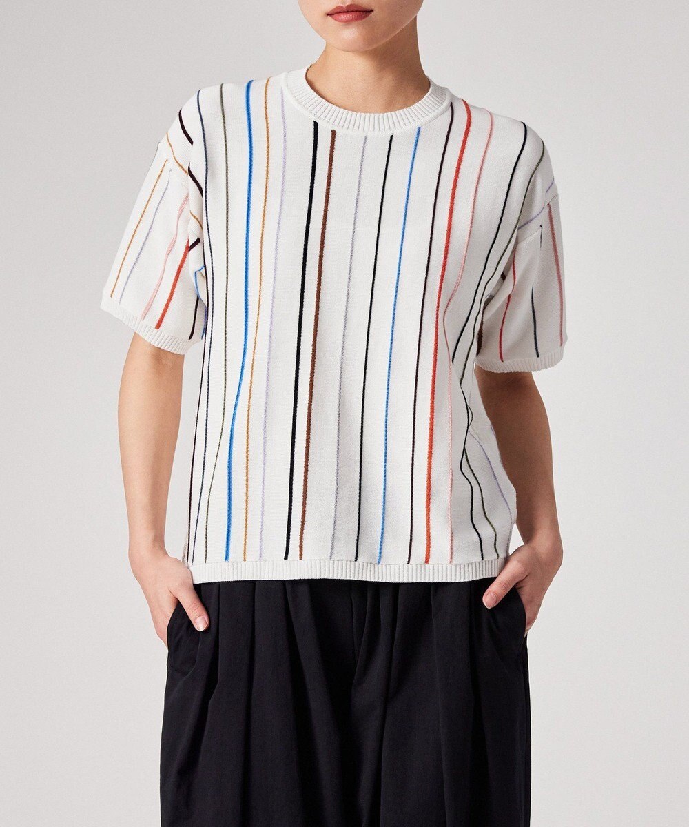 Paul Smith マルチカラーライン 半袖ニット 