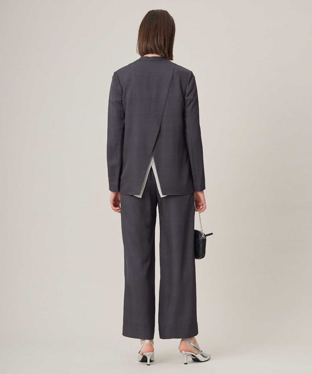 ICB L Vi/Ly/Liツイル  ノーカラージャケット 