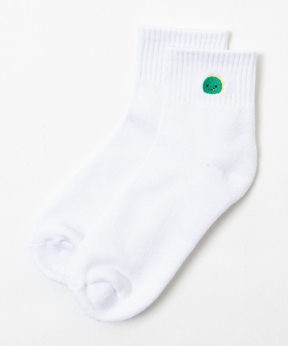 WEGO アニマル刺繍ワンポイントソックス 