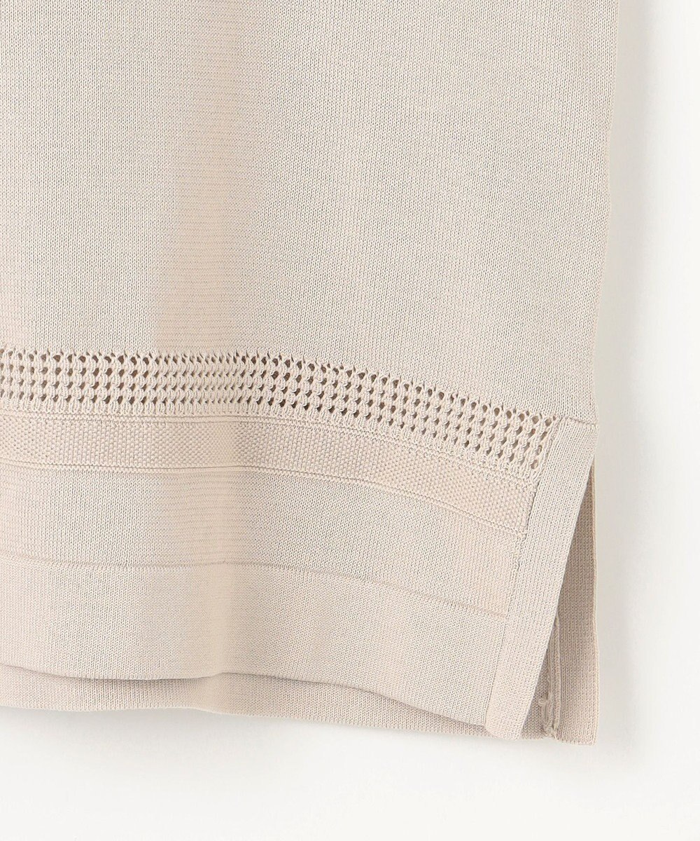 J.PRESS LADIES 【洗える】COTTON POLYESTER ニットポロ 