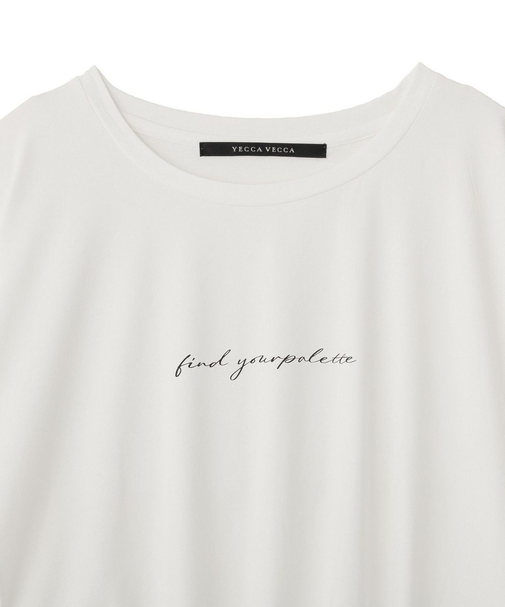 YECCA VECCA 裾ドロストデザインロゴTee 