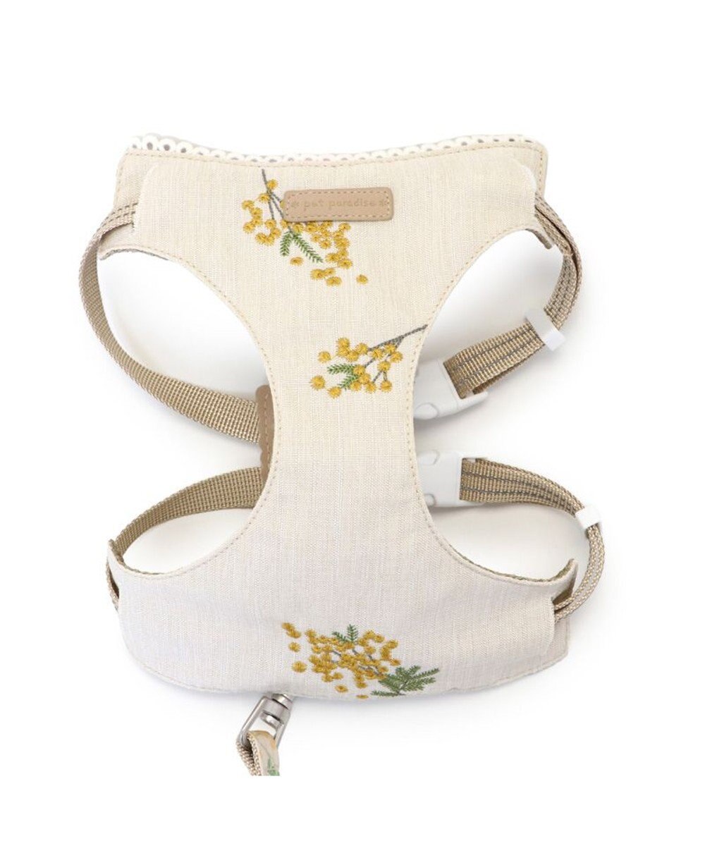 PET PARADISE ペットパラダイス スリム ハーネス＆リード 《ミモザ柄》 S 小型犬 