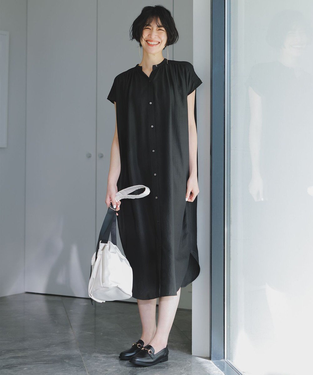 ANY スパンボイル撥水ワンピース 