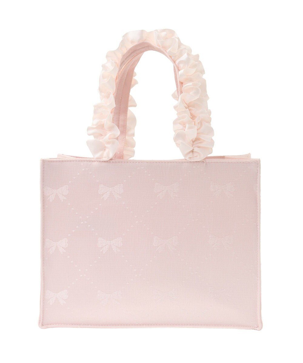 Maison de FLEUR EC限定リボン柄ジャカードスクエアトートS 