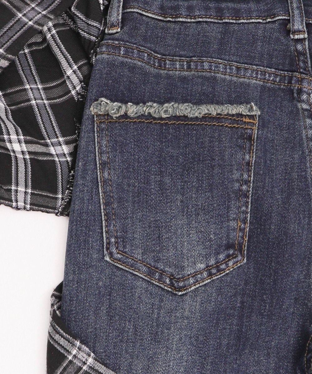 WEGO フェイクスリーブフレアデニム 