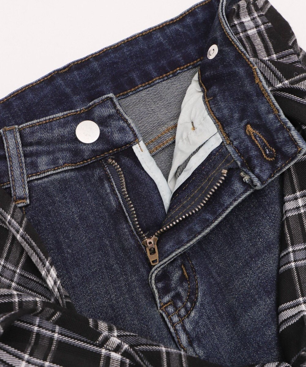 WEGO フェイクスリーブフレアデニム 