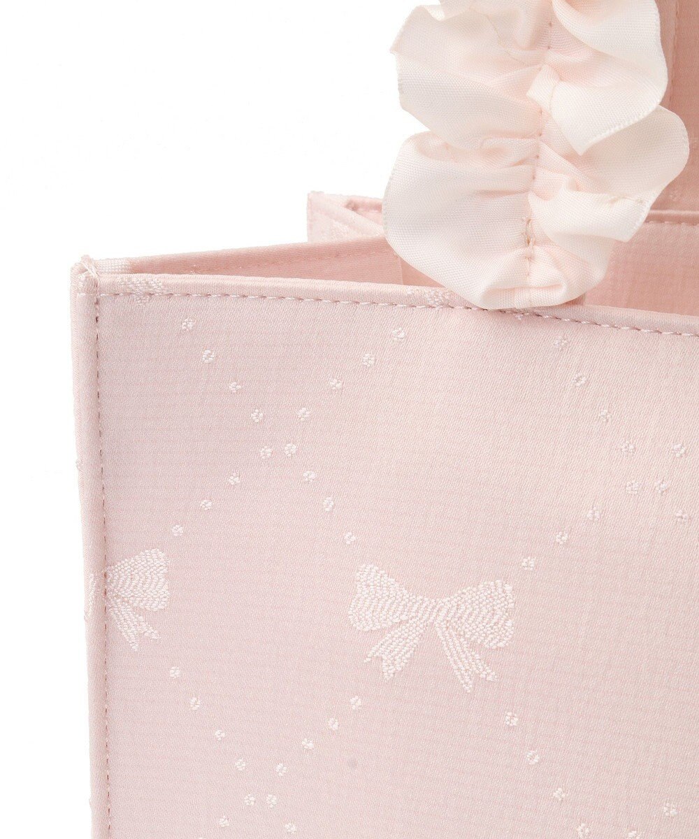 Maison de FLEUR EC限定リボン柄ジャカードスクエアトートS 
