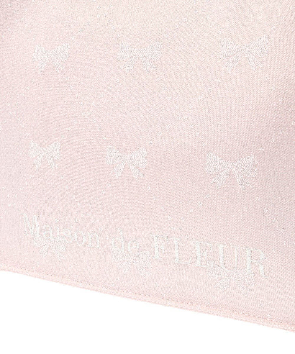 Maison de FLEUR EC限定リボン柄ジャカードスクエアトートS 